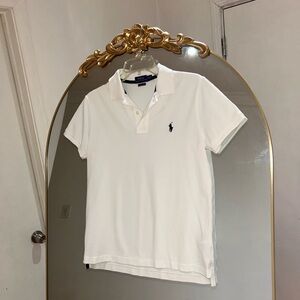 Polo Ralph Lauren Classic Fit Women’s White Polo Shirt